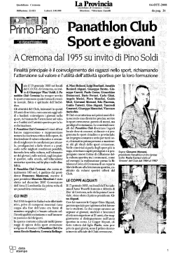 La Provincia - Federazione Italiana Canottaggio