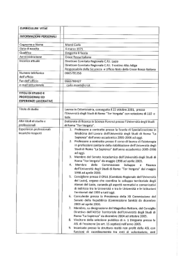 Scarica il curriculum vitae - Dr. Carlo Monti