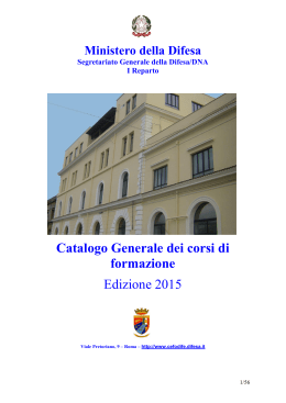 Catalogo_Sicurezza_2015 - Ministero della Difesa