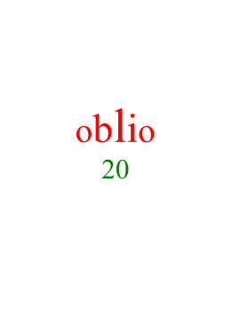 Oblio, V, 20
