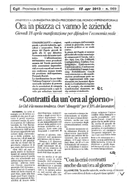 mercoled&igrave; 10 aprile 2013