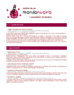 ottobre - Mondo Nuovo Altromercato