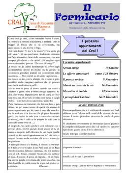 Il Formicario - CRAL - Cassa di Risparmio di Ravenna