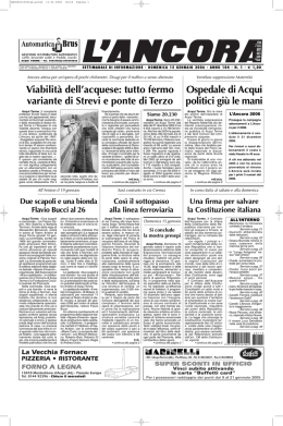 Numero 01 - L`ANCORA edicola