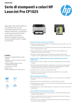 Serie di stampanti a colori HP LaserJet Pro CP1025