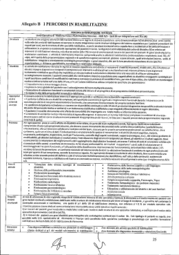 Il Piano della Riabilitazione - Allegato B