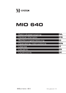 MIO640-gebruiksaanwijzing - M
