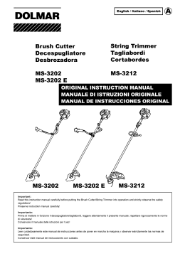 Brush Cutter Decespugliatore Desbrozadora MS-3202 MS