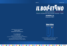 Bollettino n.34 - Il Presidente dell`Unione Italiana