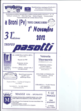 volantino - GSD VTV Abbiategrasso