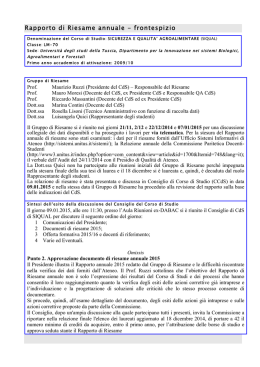 Sicurezza e qualit&agrave; agroalimentare