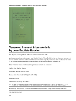 Venere ed Imene al tribunale della penitenza