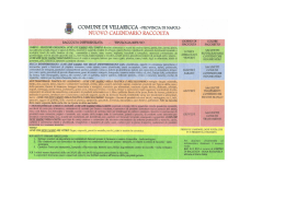 Calendario Raccolta - Comune di Villaricca