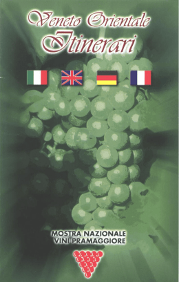 opuscolo itinerari del Veneto Orientale