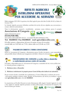 rifiuti agricoli istruzioni operative per accedere al servizio
