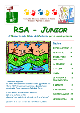 RSA Junior - Comunita Montana Valtellina di Tirano