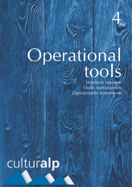 Strumenti operativi Outils op&eacute;rationnels Operationelle Instrumente