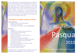 Sussidio Famiglie - Parrocchia Santi Filippo e Giacomo