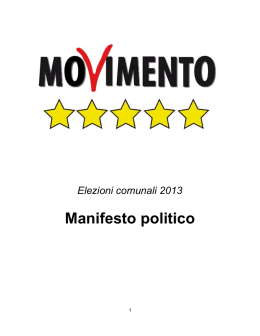 Manifesto politico - Blog di Beppe Grillo