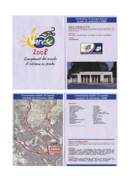 Opuscolo settimana Mondiale