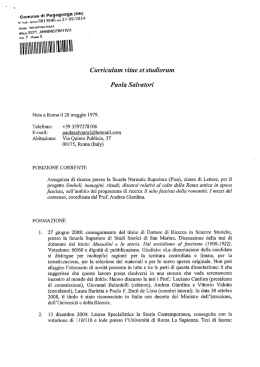 Curriculum - Comune di Pegognaga