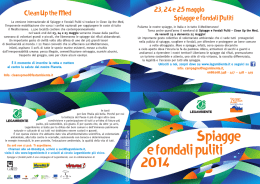 scarica l`opuscolo Spiagge e Fondali Puliti 2014