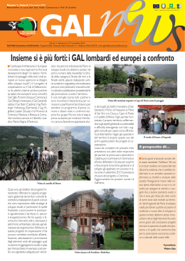 GAL NEWS N. 1.indd - GAL Vallecamonica Val di Scalve