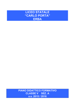 classe 5A - Liceo Statale Carlo Porta | Erba