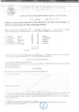 deliberazione G.M.n.44 del 18.05.2015
