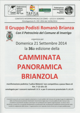 Federazione - Podismo Lombardo