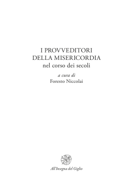 I Provveditori della Misericordia, anteprima in formato pdf.