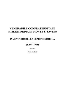 Confraternita della Misericordia di Monte S. Savino