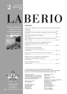 La Berio n. 2_2008 - Sistema Bibliotecario Urbano