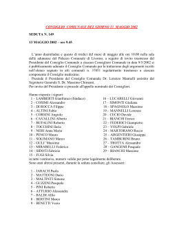 seduta n - Comune di Livorno