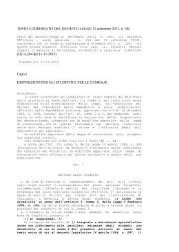 decreto legge scuola testo completo pubblicato in GU 11112013