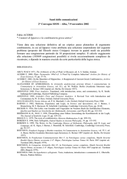 Sunti - Societ&agrave; Italiana di Storia delle Matematiche