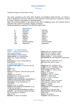 Glossario inglese (PDF 293 KB)