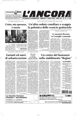 Un`altra seduta consiliare e scoppia la polemica dello sconcio