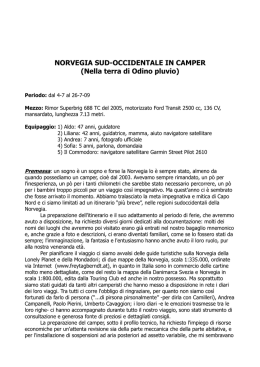 NORVEGIA SUD-OCCIDENTALE IN CAMPER