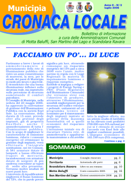 Luglio 2006 - Unione Municipia