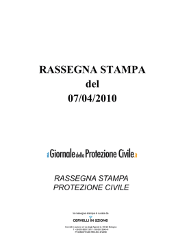 Il Centro - Il Giornale della Protezione Civile