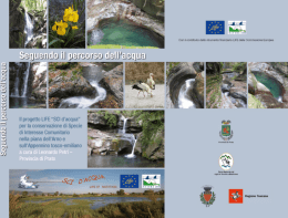 il monitoraggio delle specie target - Progetto Life