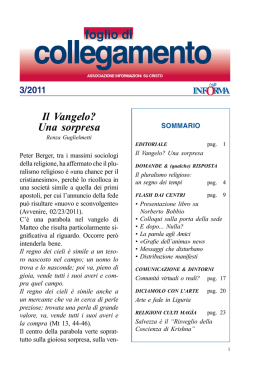 Foglio di Collegamento - Dicembre 2011