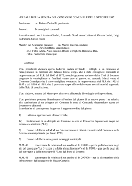 Verbale della seduta del 6 ottobre 1997