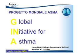 Diapositiva 1 - Progetto Mondiale Asma