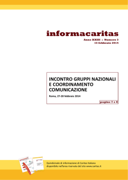 informacaritas - Caritas Italiana