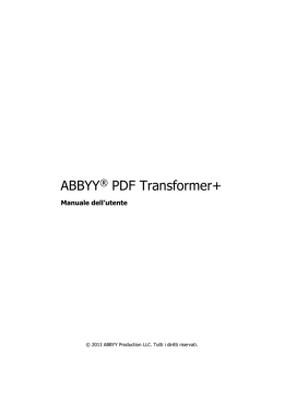 ABBYY® PDF Transformer+
