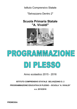Leggi la programmazione dettagliata dei progetti