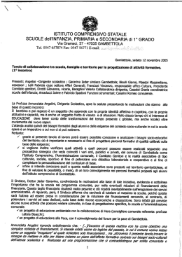 SCUOLE dGII`INFANZIA, PRIMARIA e SECONDARlA di 1&deg; GRADO