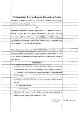 Vai al file - Fondazione Archeologica Canosina